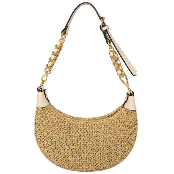 ALDO Beachglowx woven straw women's small crossbody - Natural / White~
