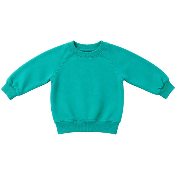 All The Babies Crewneck Sweatshirt Size 3-6M Green Organic Cotton