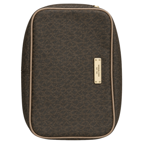 Michael Kors Jet Set Signature Crossbody Bag Brown PVC Monogram