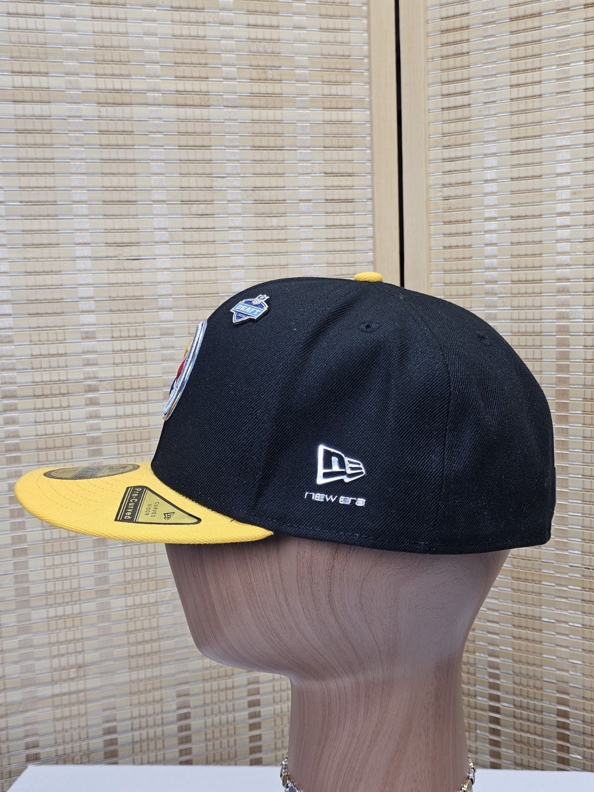 New Era Pittsburgh Steelers 2026 NFL Draft 59FIFTY Hat Black Gold 7 5/8 4