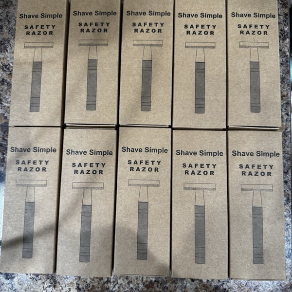 10 Pack Stainless steel Safety  Razors With 5 extra Blades Each