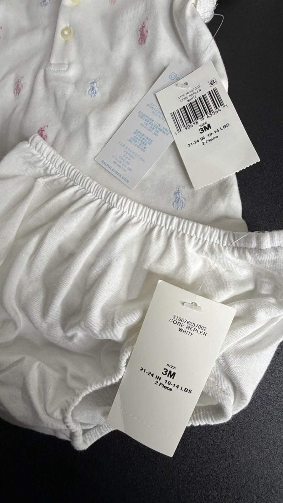 Ralph Lauren Logo Polo Dress & Bloomers 2-Piece Set 3M NWT 5