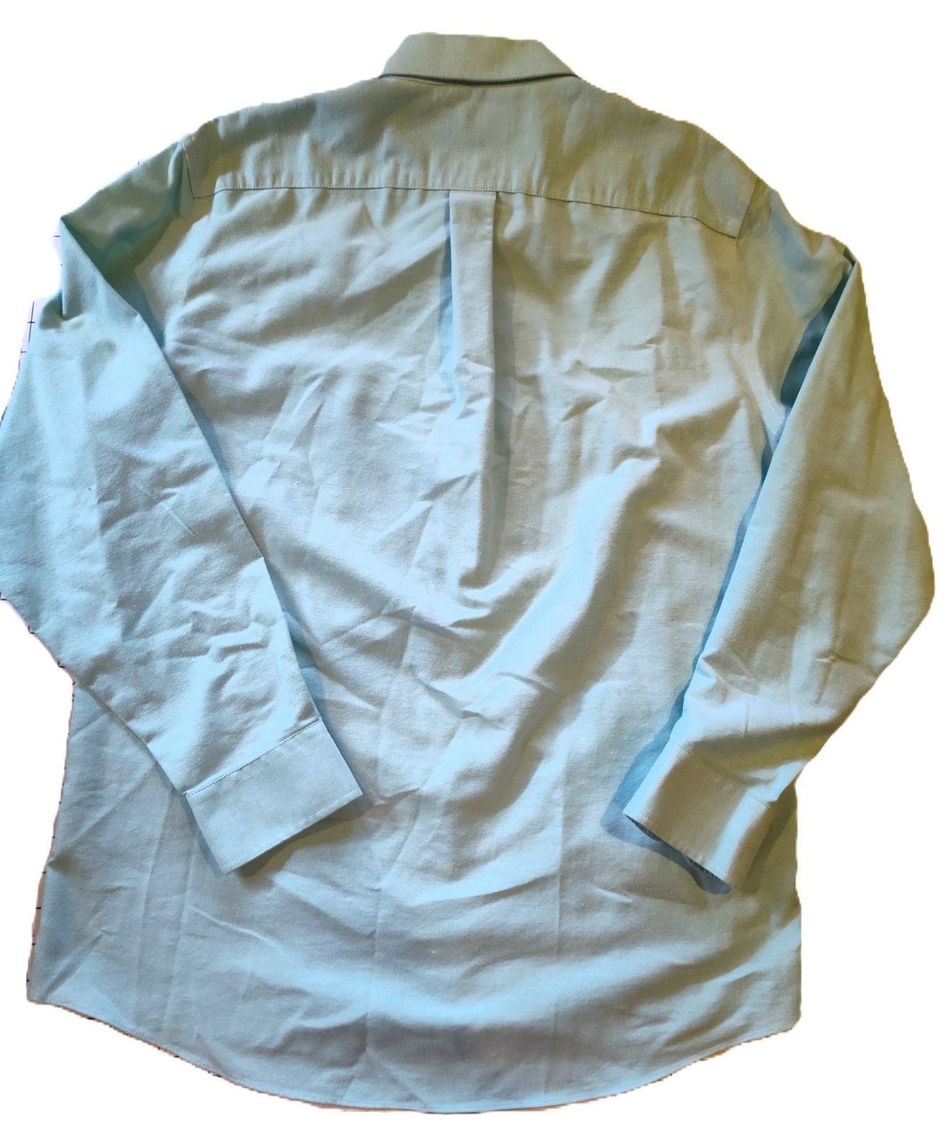 Stafford Mens Regular Fit Light Blue Travel Performance Super Shirt 16 34-35 7