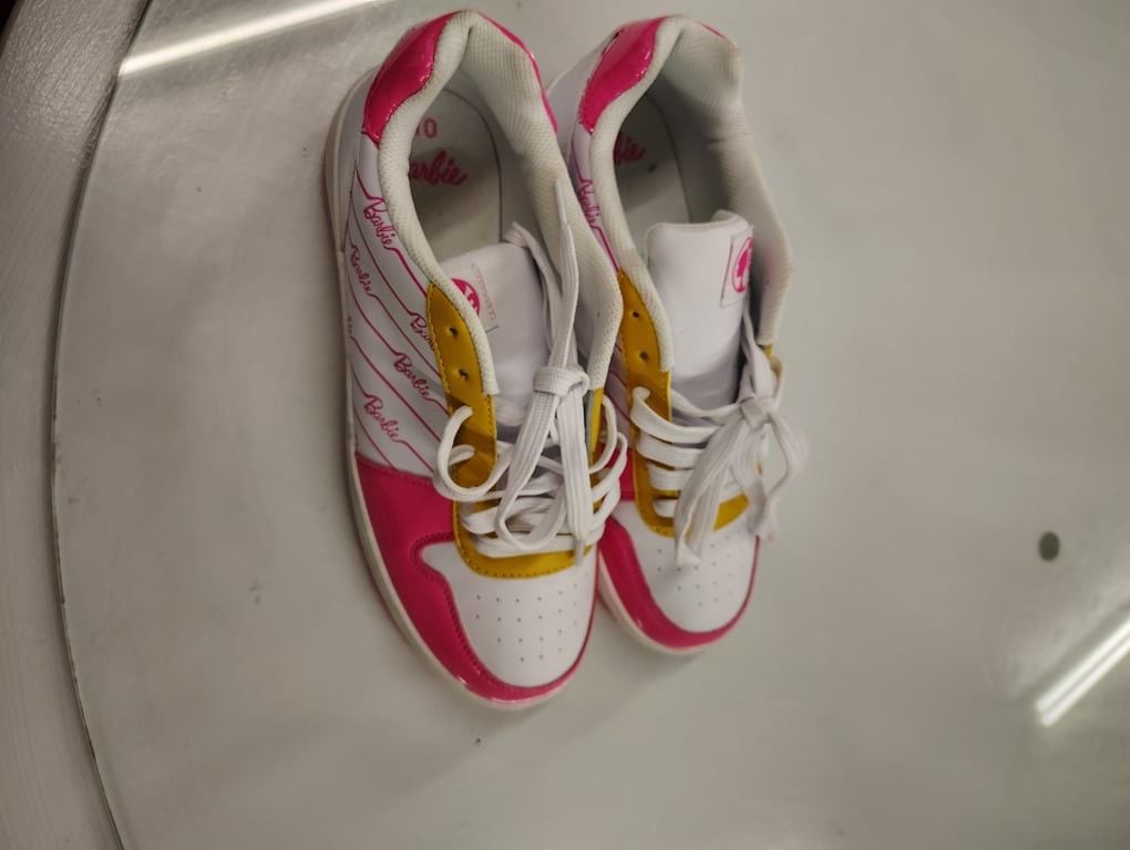 Barbie Kids' Pink and White Sneakers 4