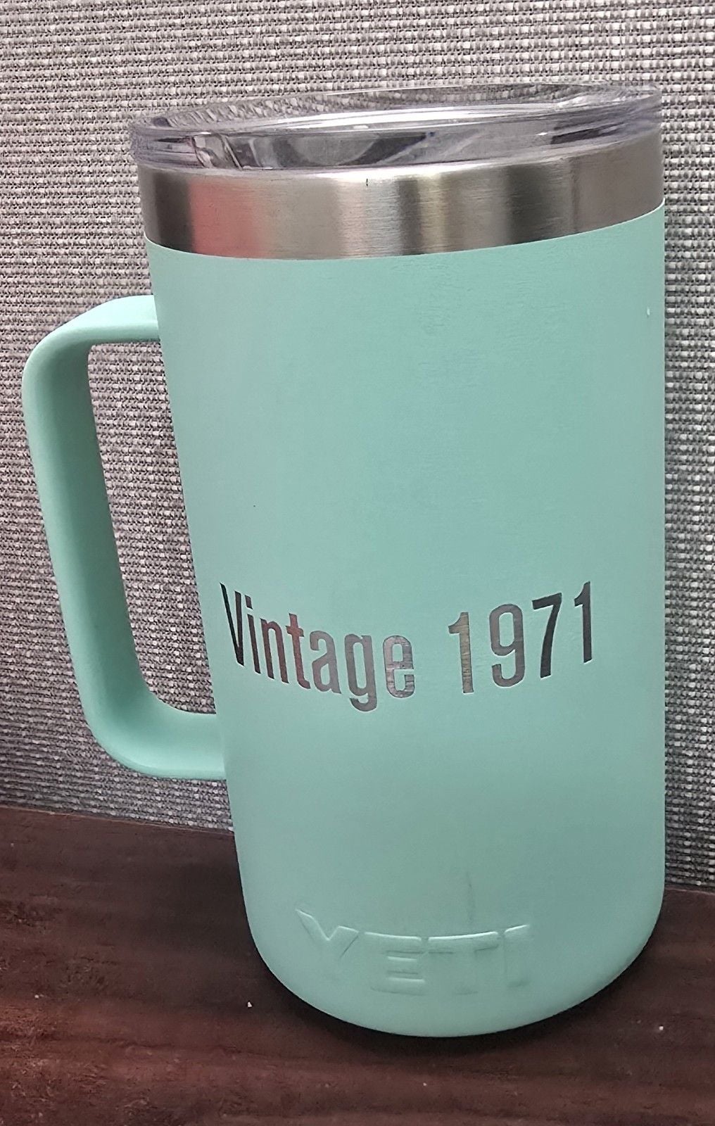 Yeti Turquoise Blue Green 24oz Rambler Mug W/ Magslider Lid Coffee Hot Cold 2