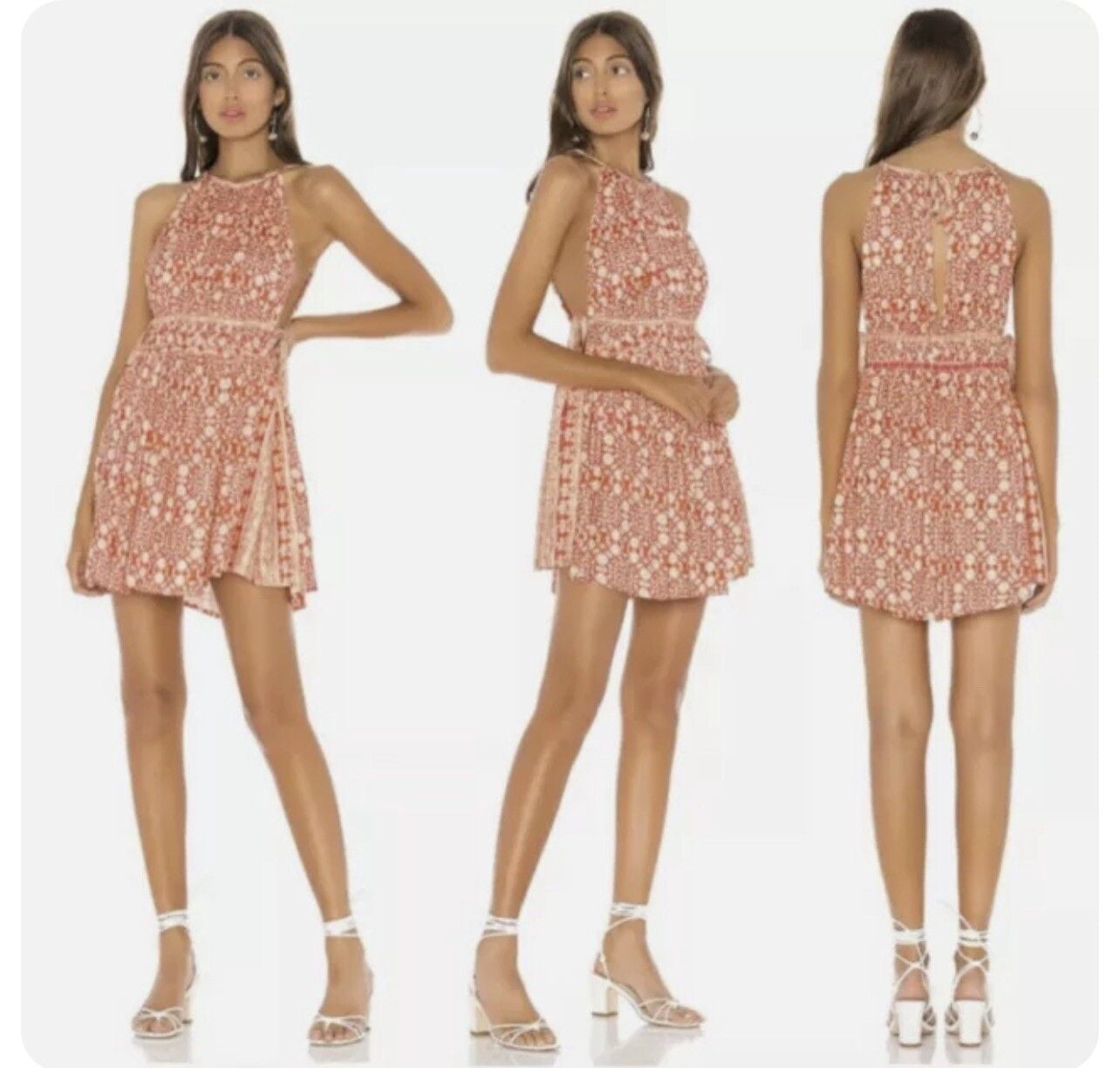 Free People Midsummers Day Geo Print Tunic Dress Women's NWT Small 7