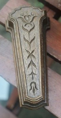 Vintage MCM Homco Faux Wood Wall Pocket For Matchsticks Or Flower Arrangements 2