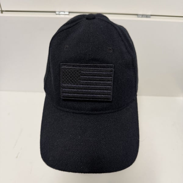 Under Armour Mens Black USA Flag Respect Project Rock Logo Adjust OSFA Cap Hat