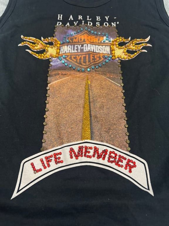 Harley-Davidson Life Member Embellished Tank Top 2