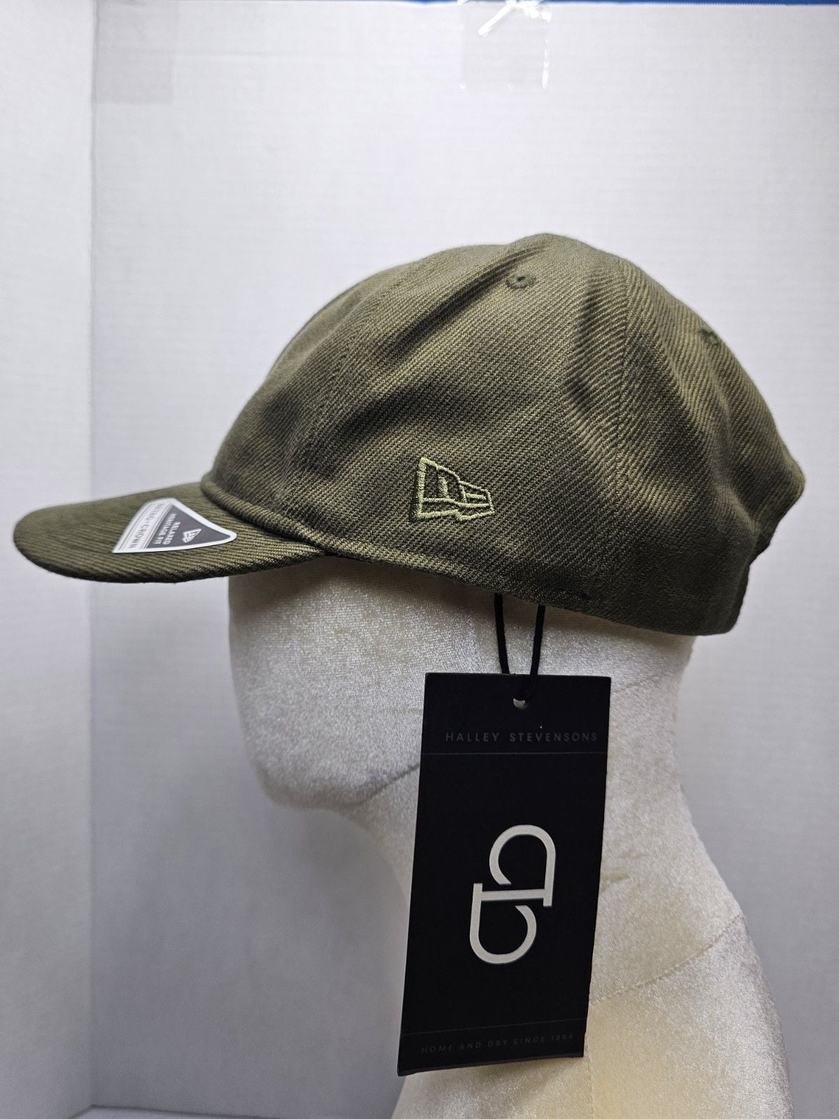 New Era Halley Stevensons 9FIFTY Retro Crown Waxed Cotton Olive Hat M/L 4