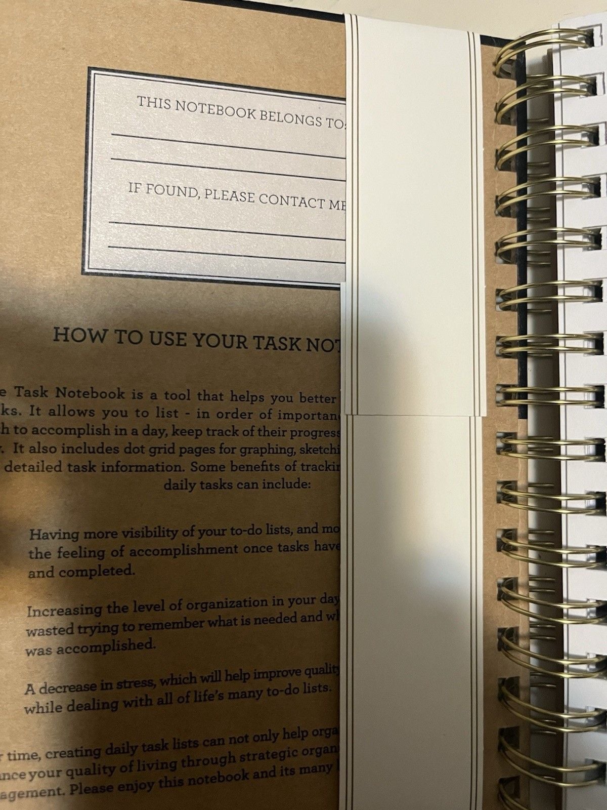 Markings By Design Group Task journal 192 Pages Daily Task Notebook Prompted 6