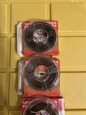 Audio Magnetics Tape Standard All Purpose 150 FT. 1 1'2 mil 3" Reels 3 Boxes 8