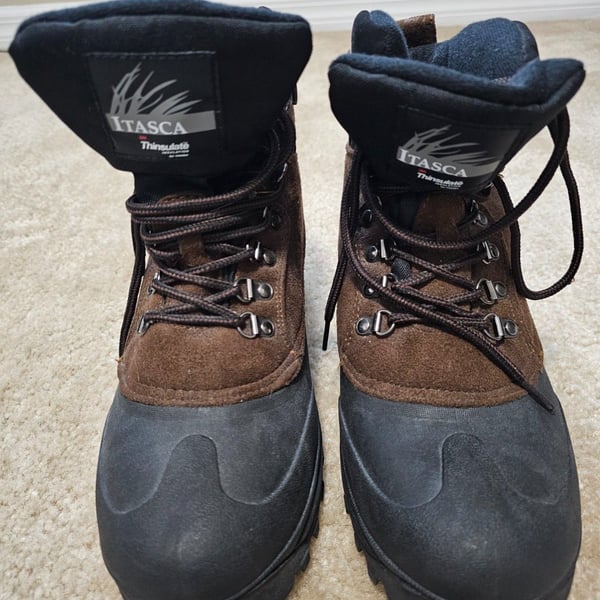 Itasca Men's Brown Hiking Boots Size 10 Lace Up Lug Sole 642070 NWT