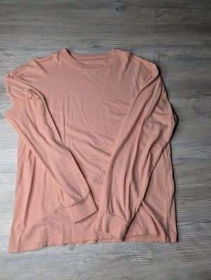 PS Basics Men's Long Sleeve Shirt Pink Size small 2