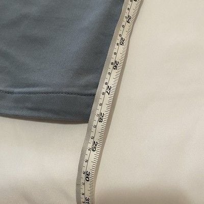 Perry Ellis Pants Mens 34x32 Light Blue Slim Fit Flat Front Trousers 8