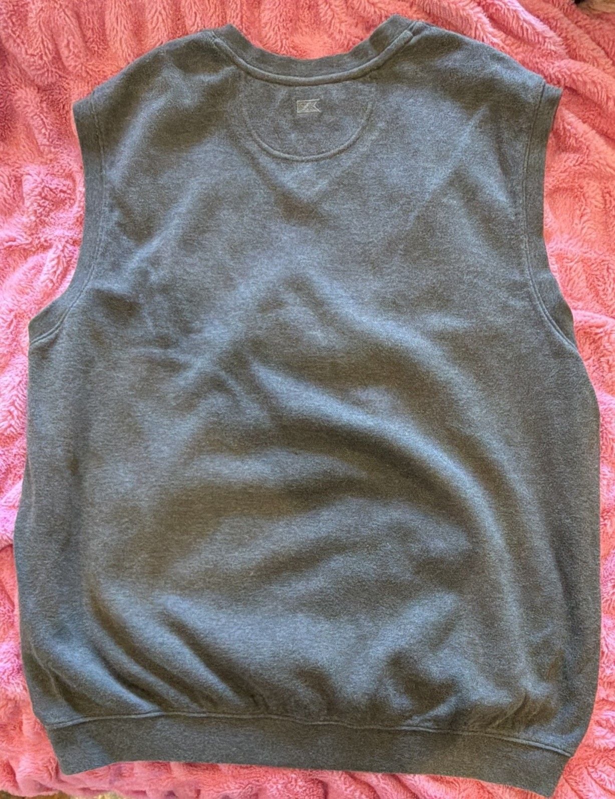 Cutter & Buck Men's Gray Knit V-Neck Sweater Vest Sleeveless Solid XLT 4