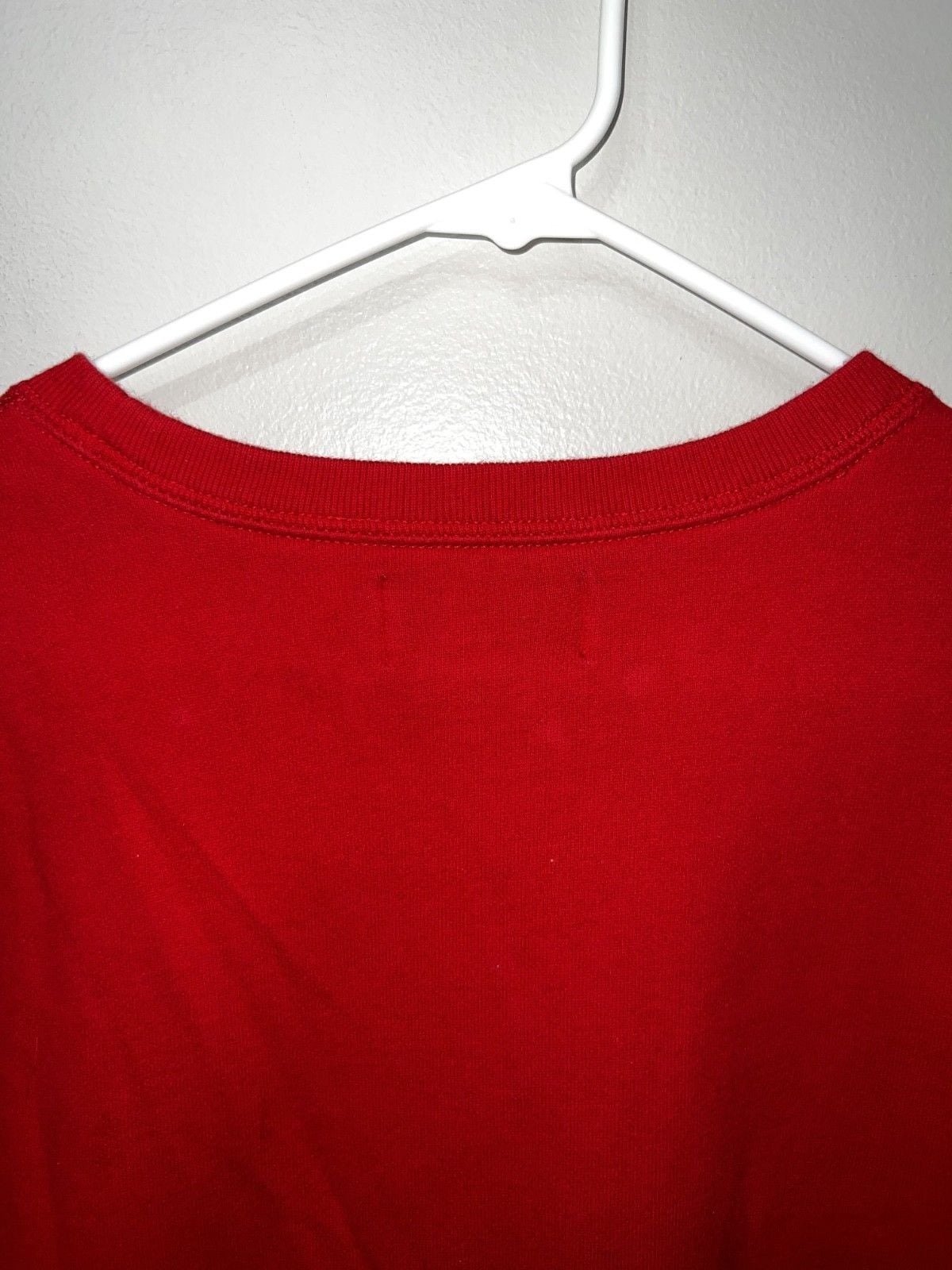 Polo Ralph Lauren Sweatshirt Crewneck Men's Size L Red Blue Pony Pullover 8