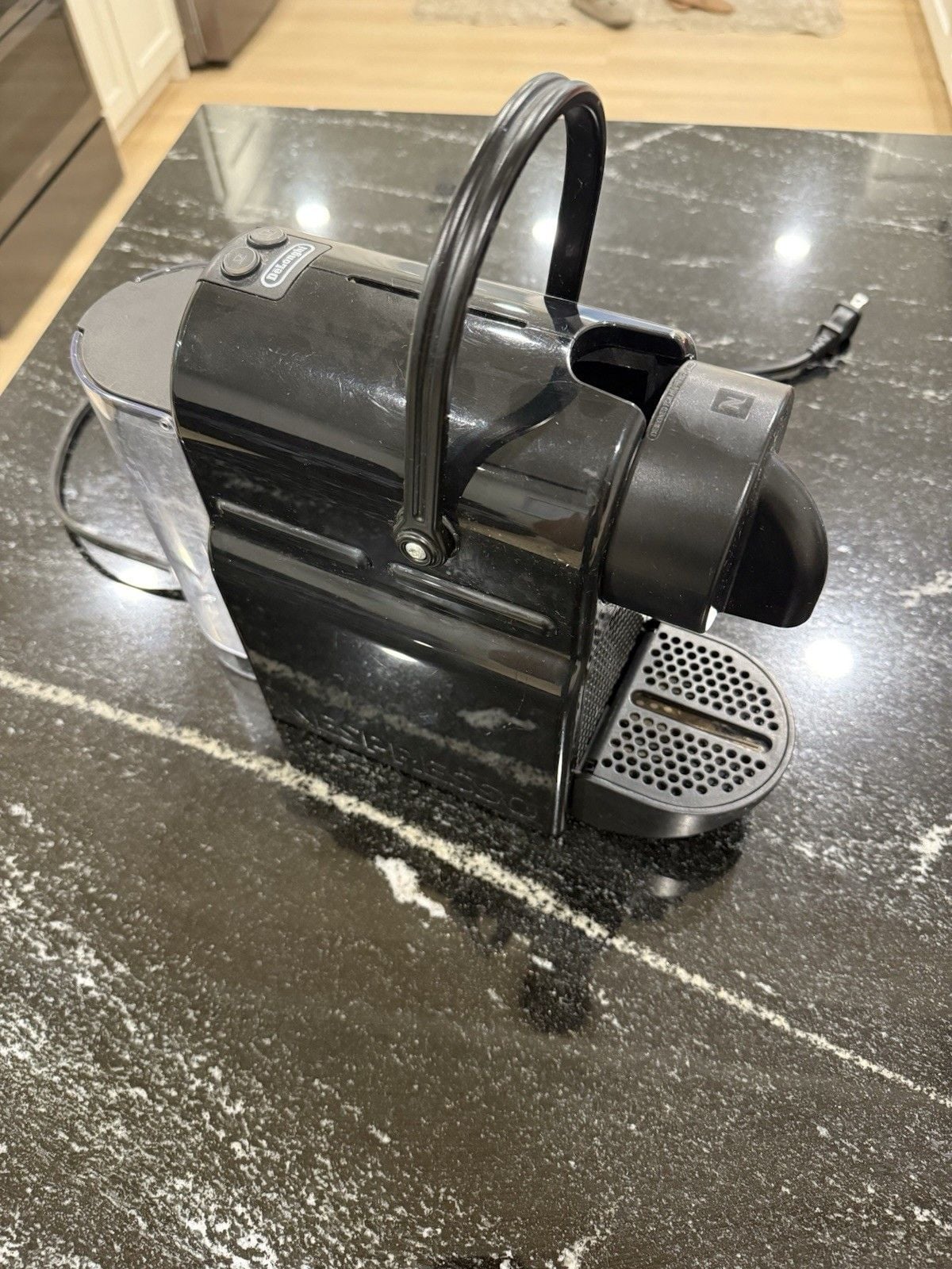 Nespresso Inissia Black Capsule Espresso Machine w/ Water Tank & Drip Tray 3
