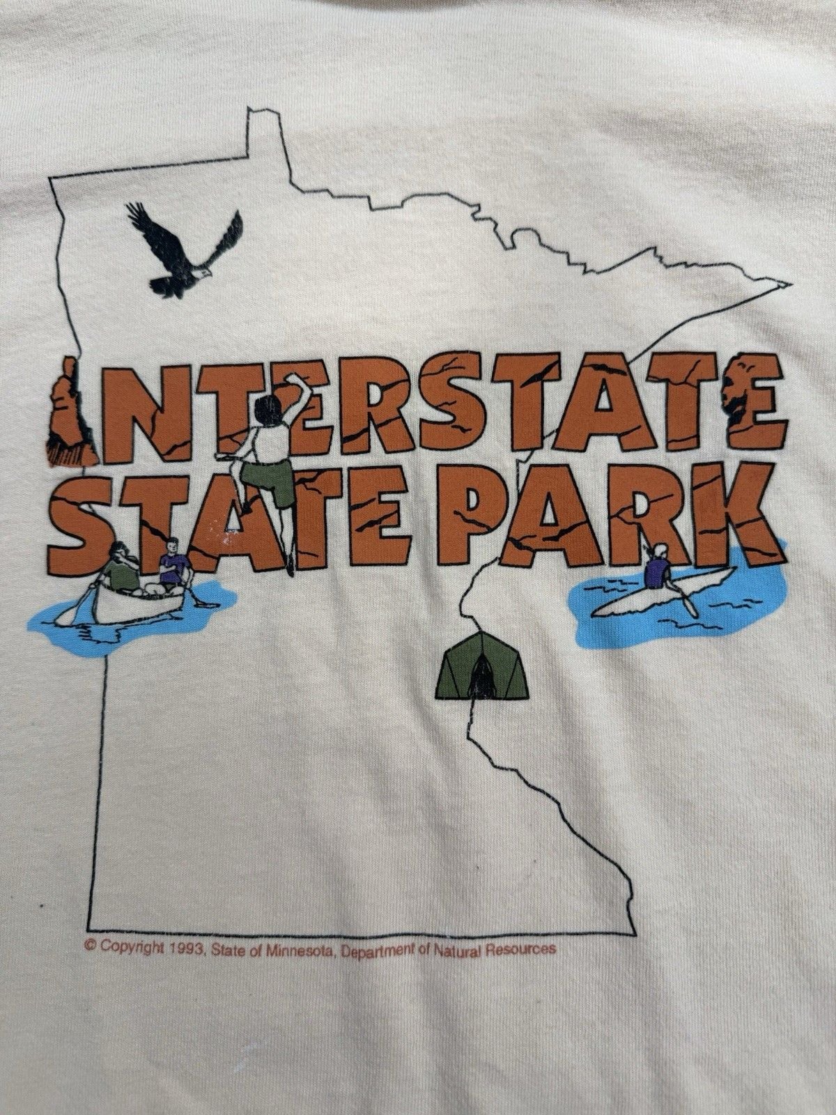 Vintage Single Stitch 1993 Minnesota Interstate State Park XXL Men’s Fruit Loom 4