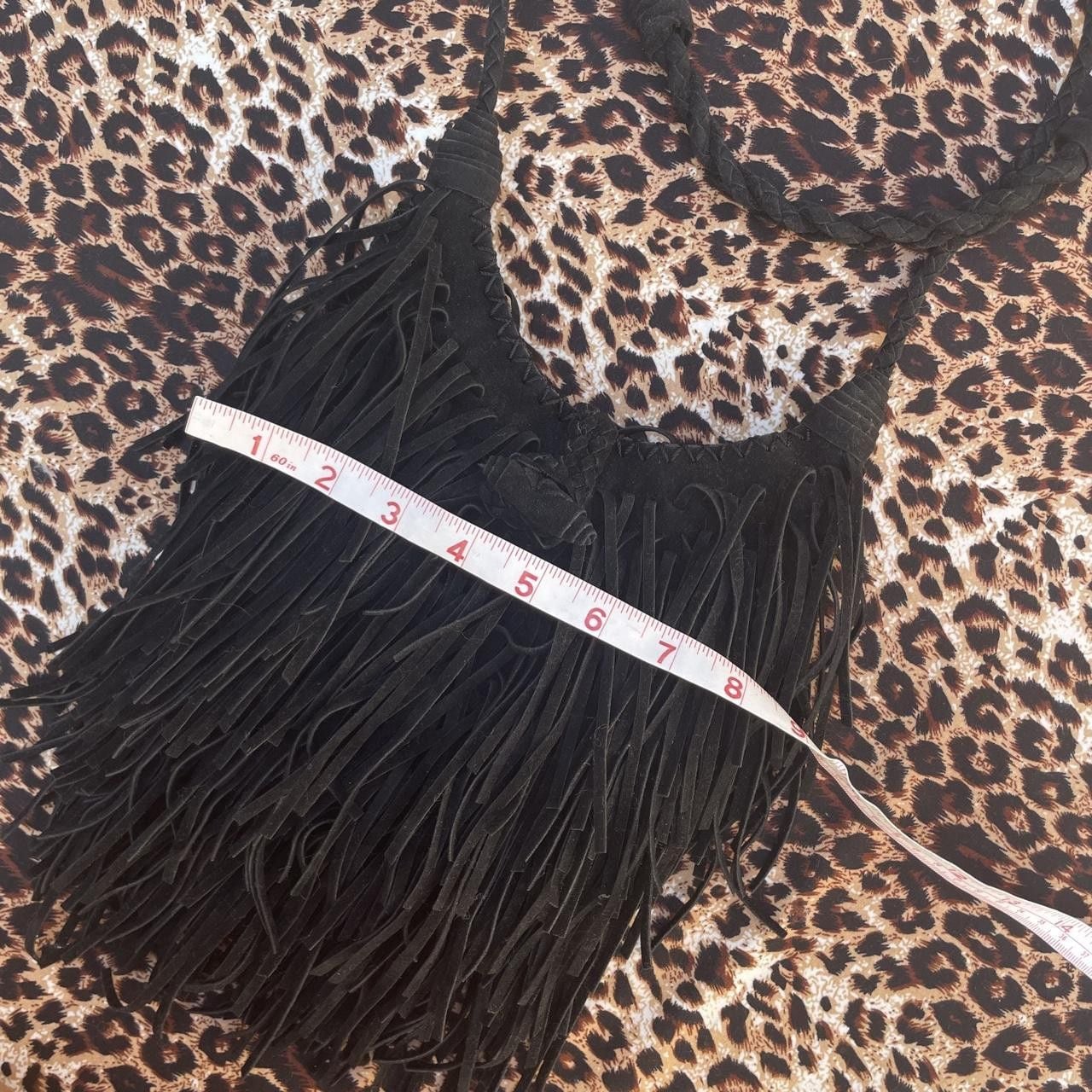 y2k black western fringe purse 5