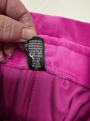 Victoria's Secret Women's Pink Velour Jogger Pants Drawstring Pockets Logo XS 15