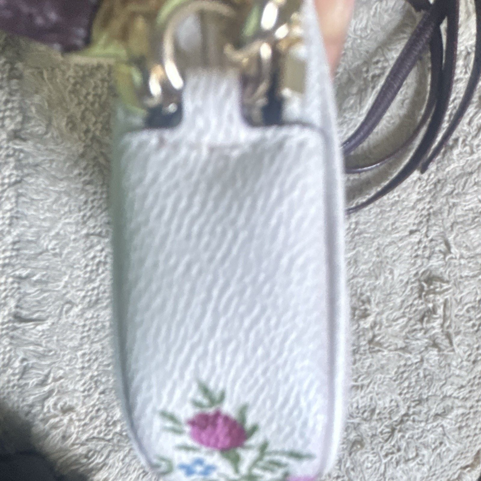 Coach Floral Zip Wristlet with Detachable Strap, Lined, Inner Pockets 6