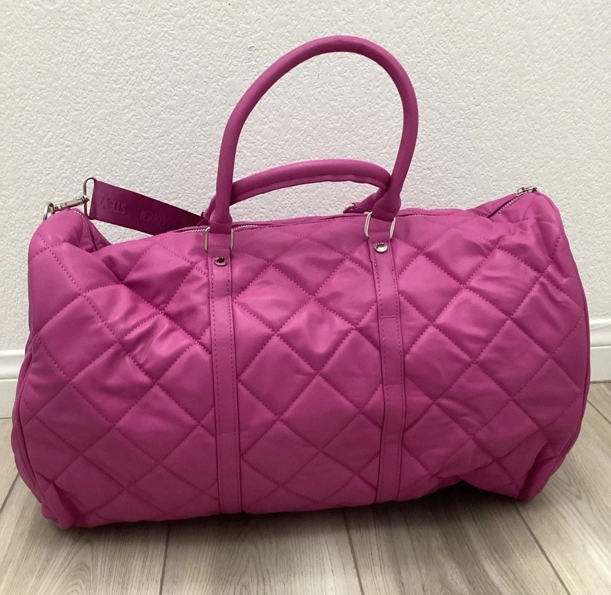 Steve Madden Mulberry BSpeedy Puffy Overnight Bag W Shoulder Strap NWT 8