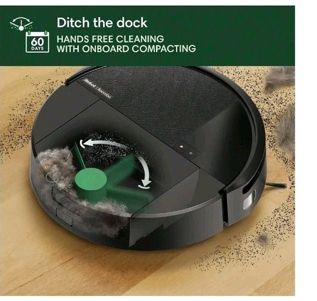 iRobot Roomba 205 DustCompactor Robot Vacuum LiDAR Bagless Self Compact White 7