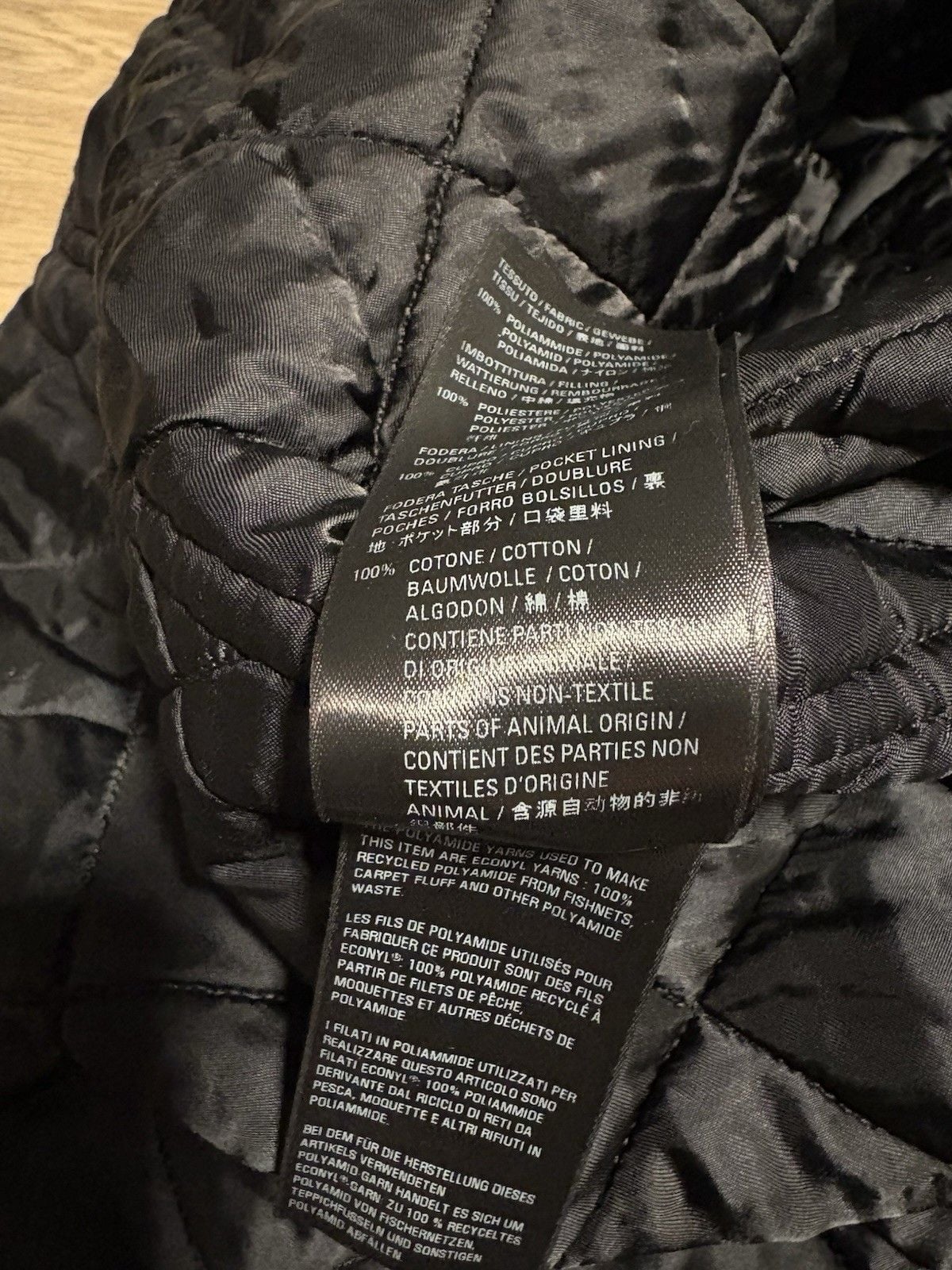 Balenciaga Wardrobe Unisex Quilted Jacket Size 50 Black Italy Allover Logo Snap 6