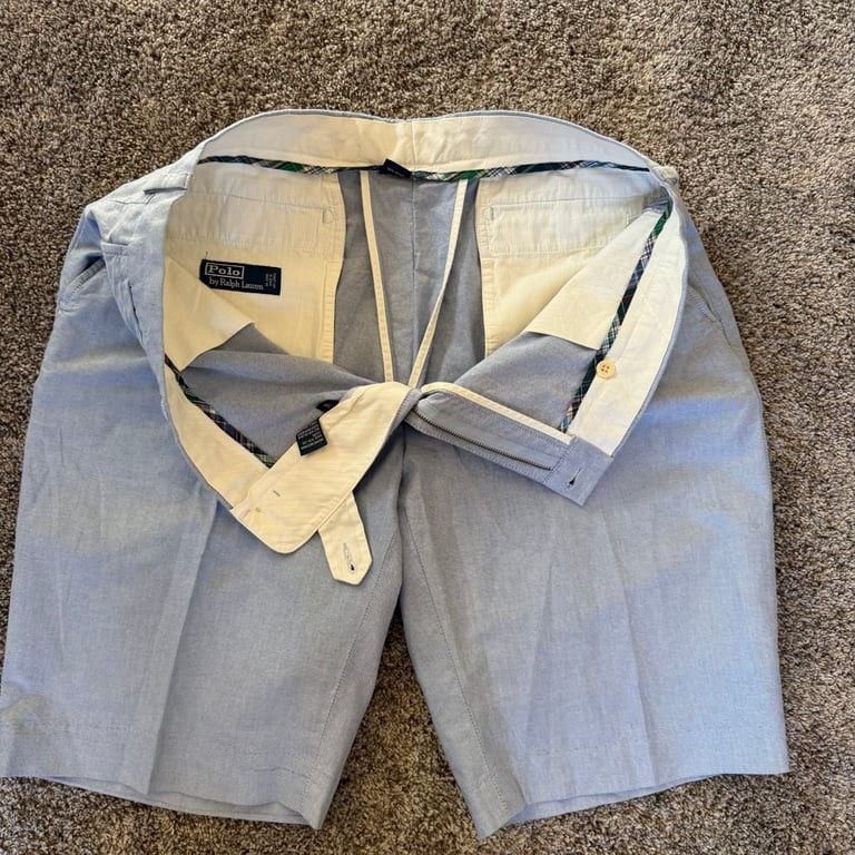 Polo Ralph Lauren Men's Light Blue Chino Shorts Size 38 Golf 6