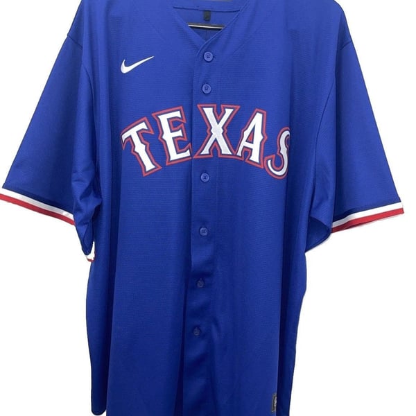 Nike royal blue Adolis García #53 Texas Rangers alternate replica jersey XXL