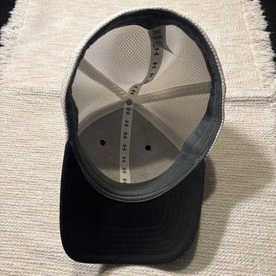 Under Armour Golf Mesh Stretch Men's Cap - Black/White, Size L/XL 7