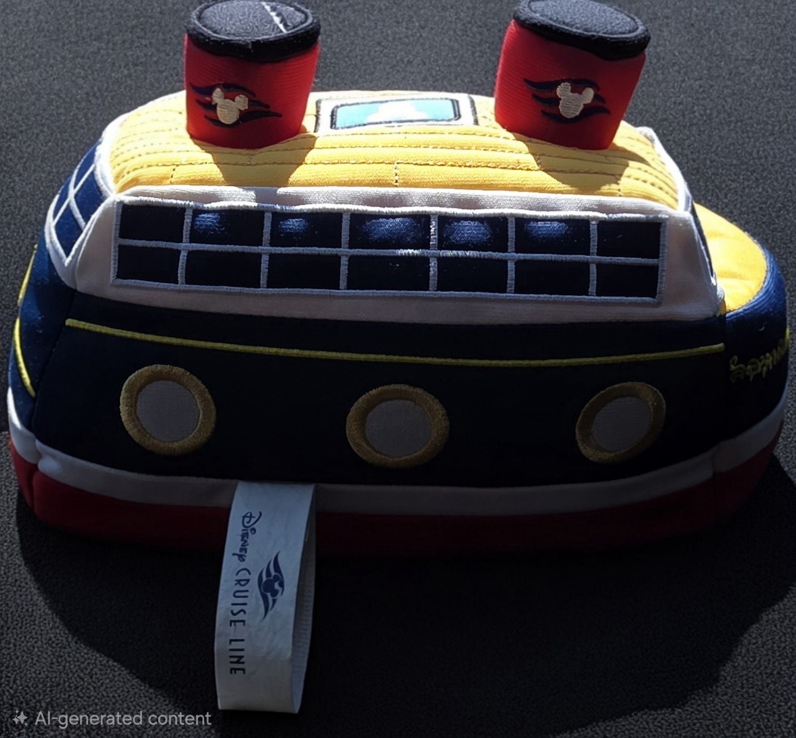 Disney Cruise Line Plush Ship Mickey Mouse Nautical Sea Boat Toy Retired 3