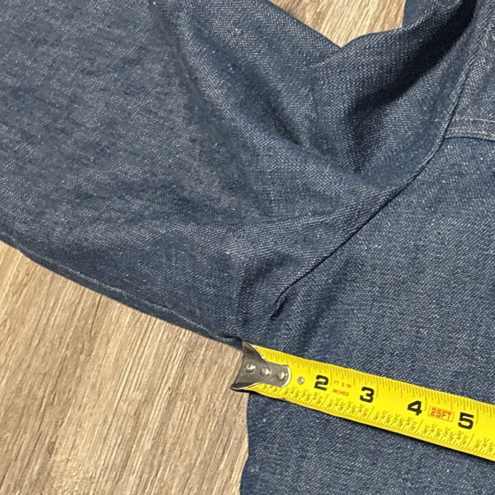 Rare VTG 70's Wrangler Sz 42L Western Lined Corduroy Collar Denim Jacket 257MJL 7