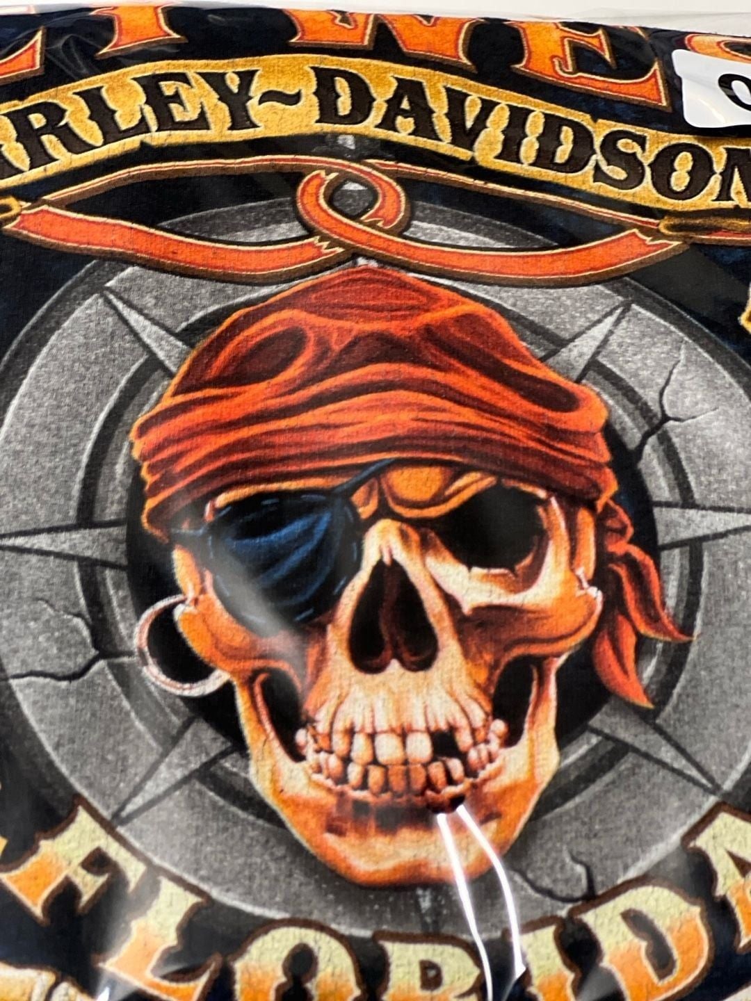 Harley-Davidson Peterson's Key West Florida Skull Pirate Black T-Shirt 2XL 7