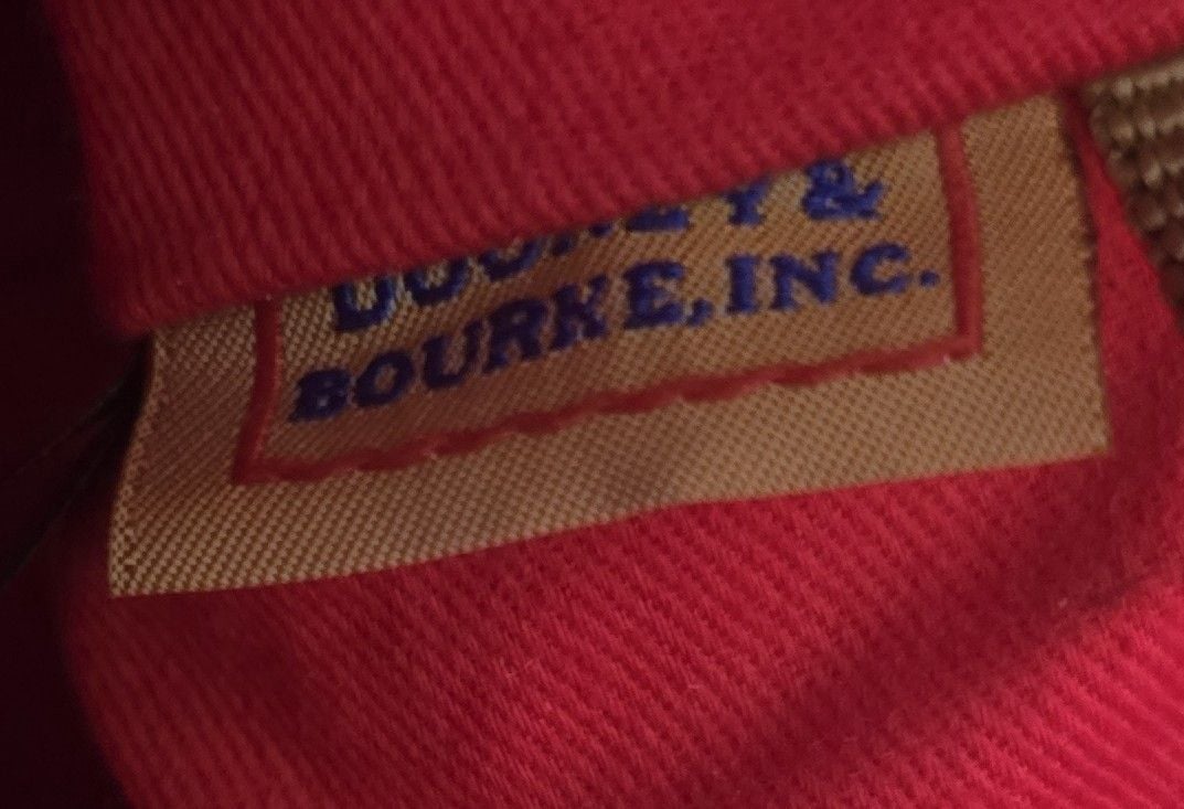Dooney & Bourke Large Domed Leather Satchel Zip Detachable Strap Lucca Bag Purse 8