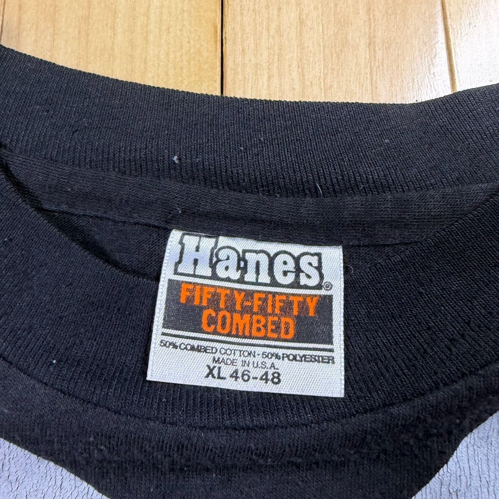 Vintage 80s Hanes DFW Orchestra Donor T Shirt XL Made USA Tuxedo Graphic 5