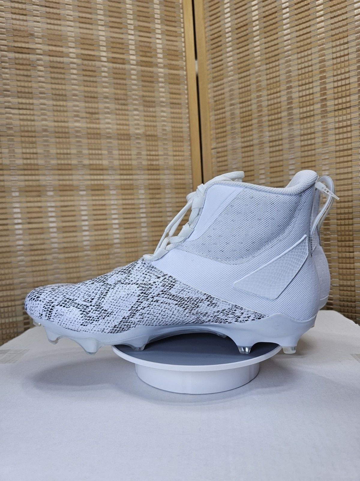 adidas Adizero Chaos Football Cleats White Snakeskin Men's Size 12 IE4005 12