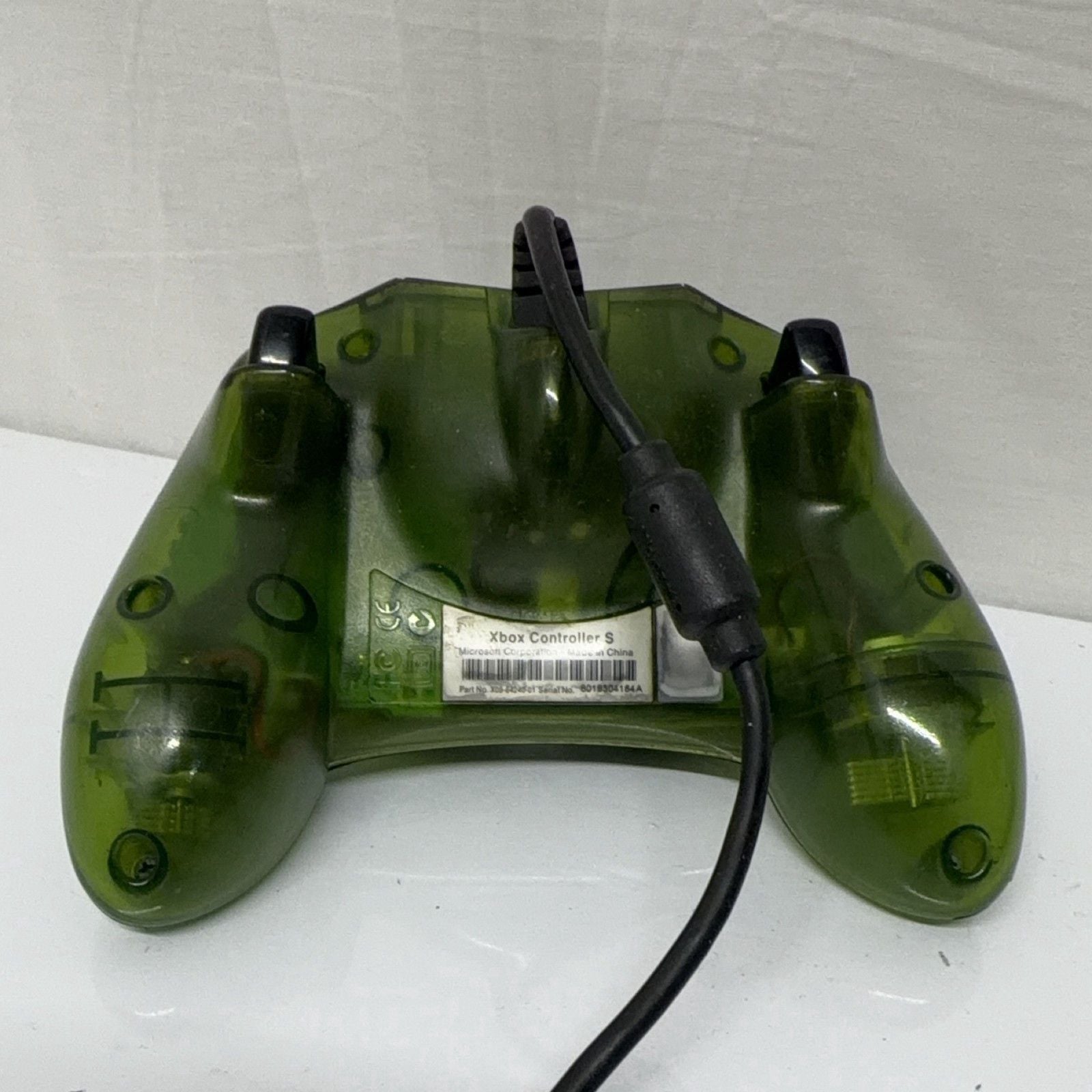 Microsoft Xbox Controller S X08-24948 Wired Translucent Green Original Xbox 4