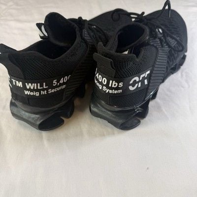 Black Breathable Knit Running Shoes Size 13 5