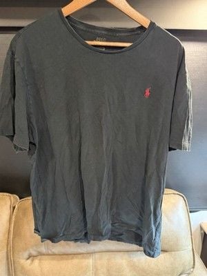 Polo Ralph Lauren Men's Black Red Pony Logo Crew Neck Short Sleeve T-Shirt 2