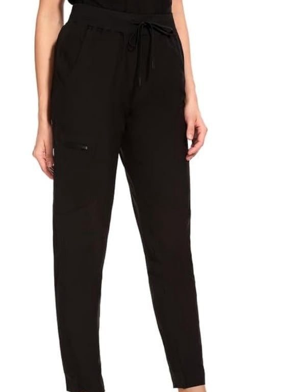 Scrubs for Women Set - Stretch V-Neck Scrub Top & Jogger Pant with 8 Pockets 2