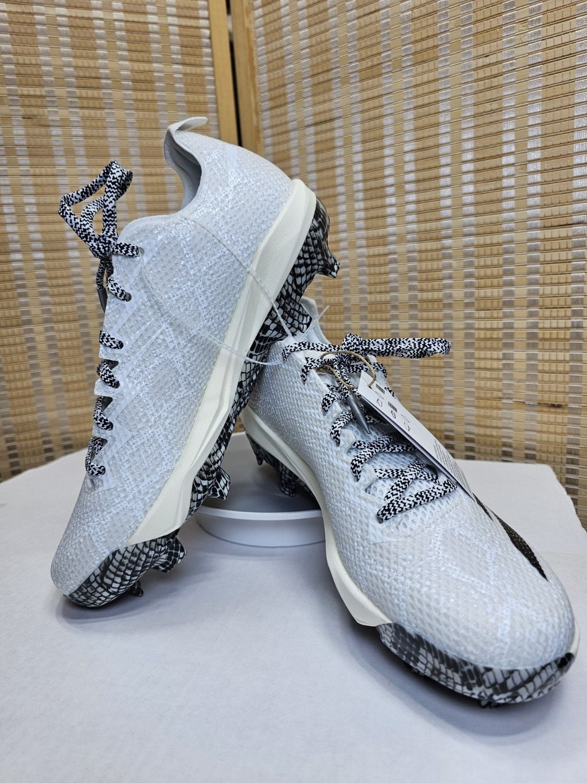 adidas Adizero Electric 2.0 Baseball Cleats Men’s 9 White Snakeskin JR7817 14