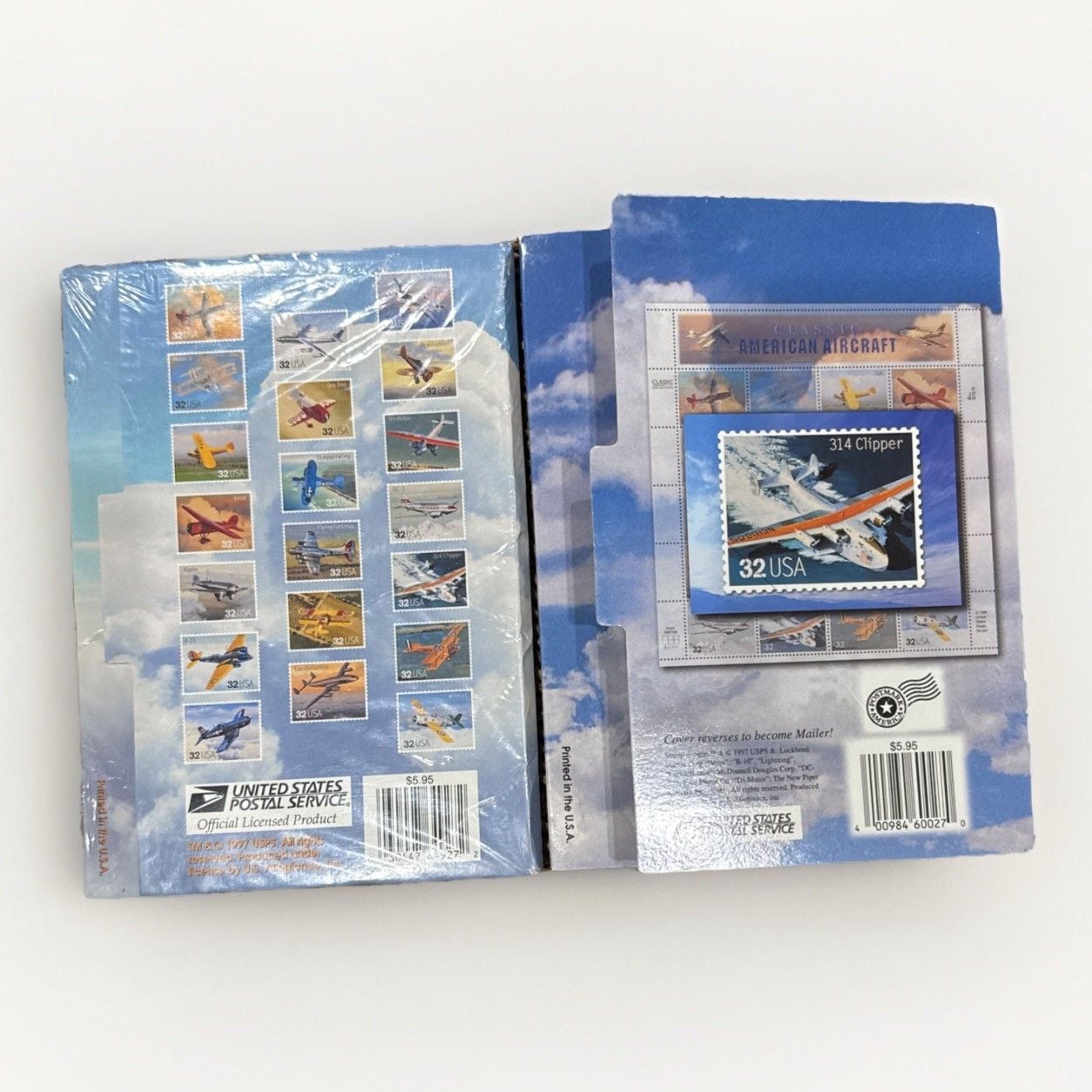 2pk USPS Classic American Aircraft XL Postcards Air Force Farmable Gallery Wall 3