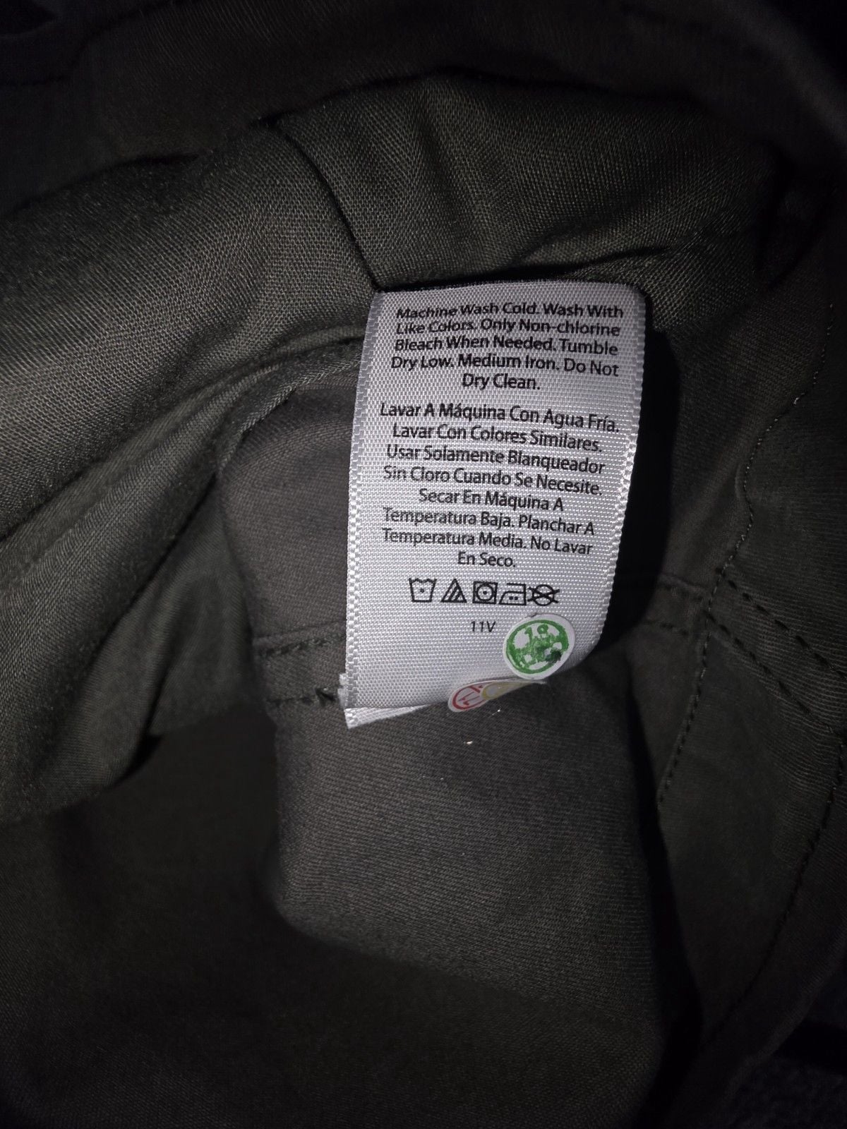GEORGE ARMY GREEN UTILITY JACKET FULL ZIP Zip POCKETS HOOD WORK WEAR OUTDOORS LG 7