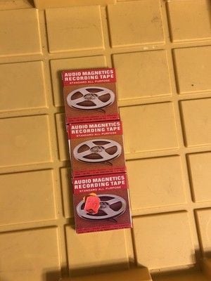 Audio Magnetics Tape Standard All Purpose 150 FT. 1 1'2 mil 3" Reels 3 Boxes 1