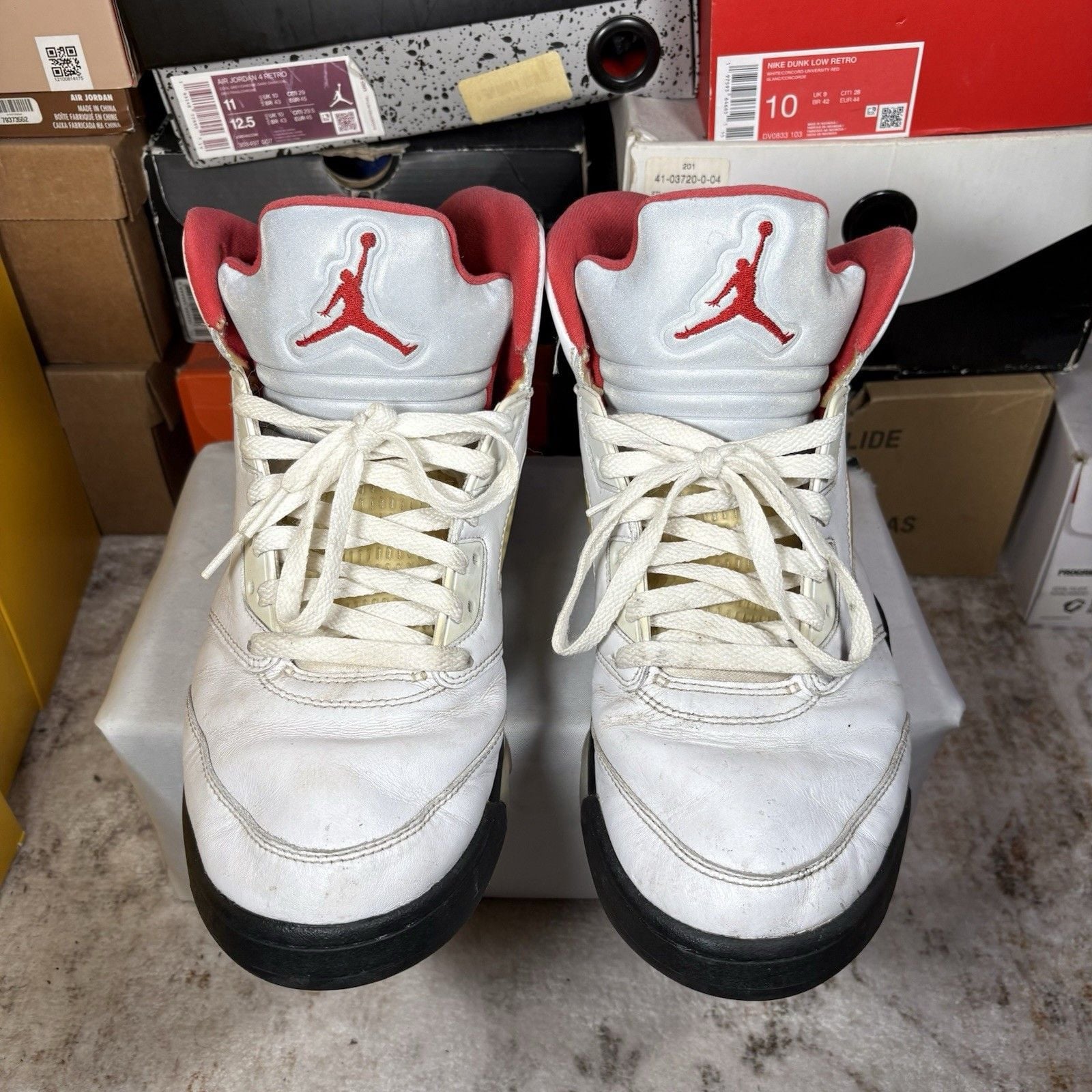 Size 11.5 - Jordan 5 Retro Mid Fire Red 4