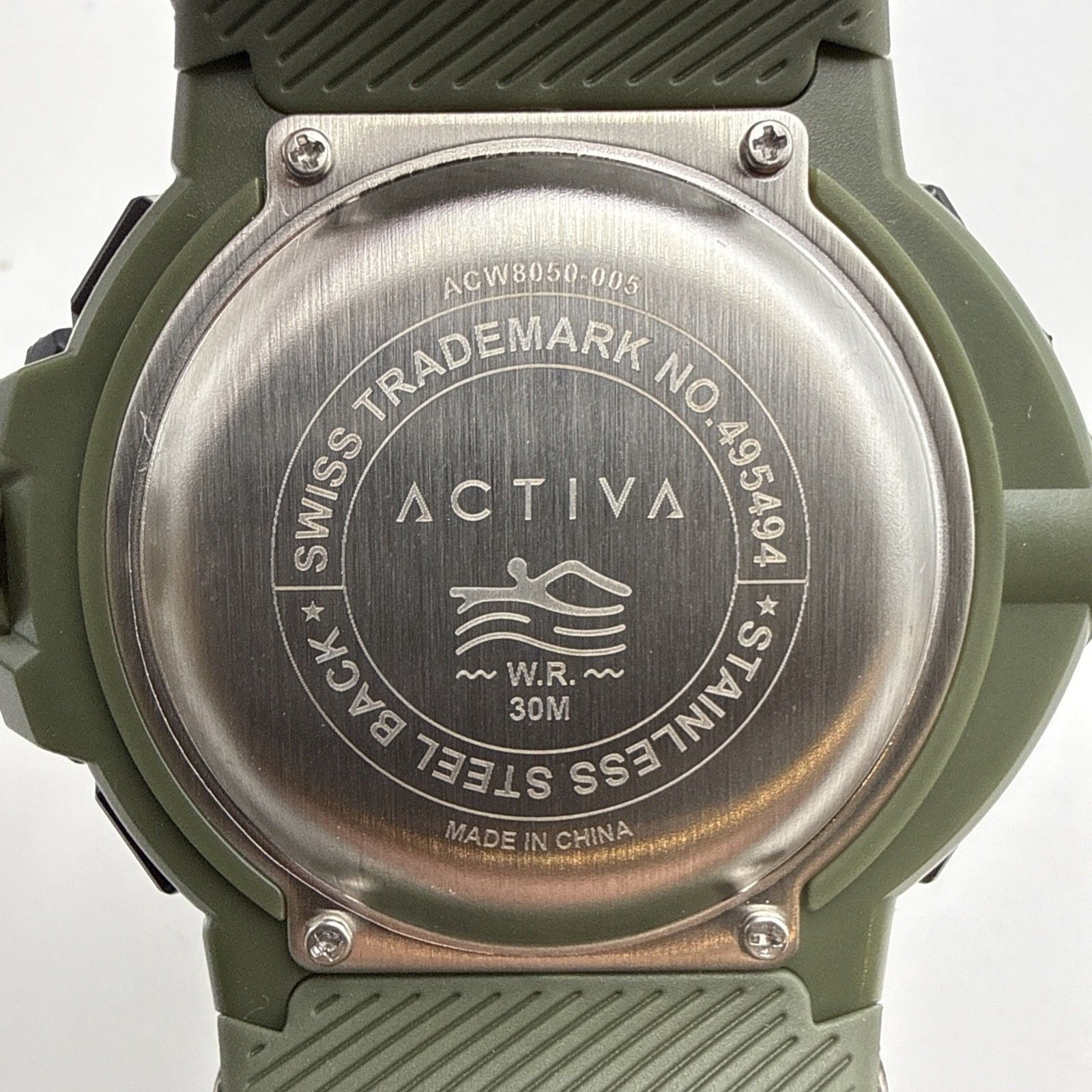 Activa X Invicta 50mm Digital Sport Watch Green Black ACW8050-005 New In Box 14