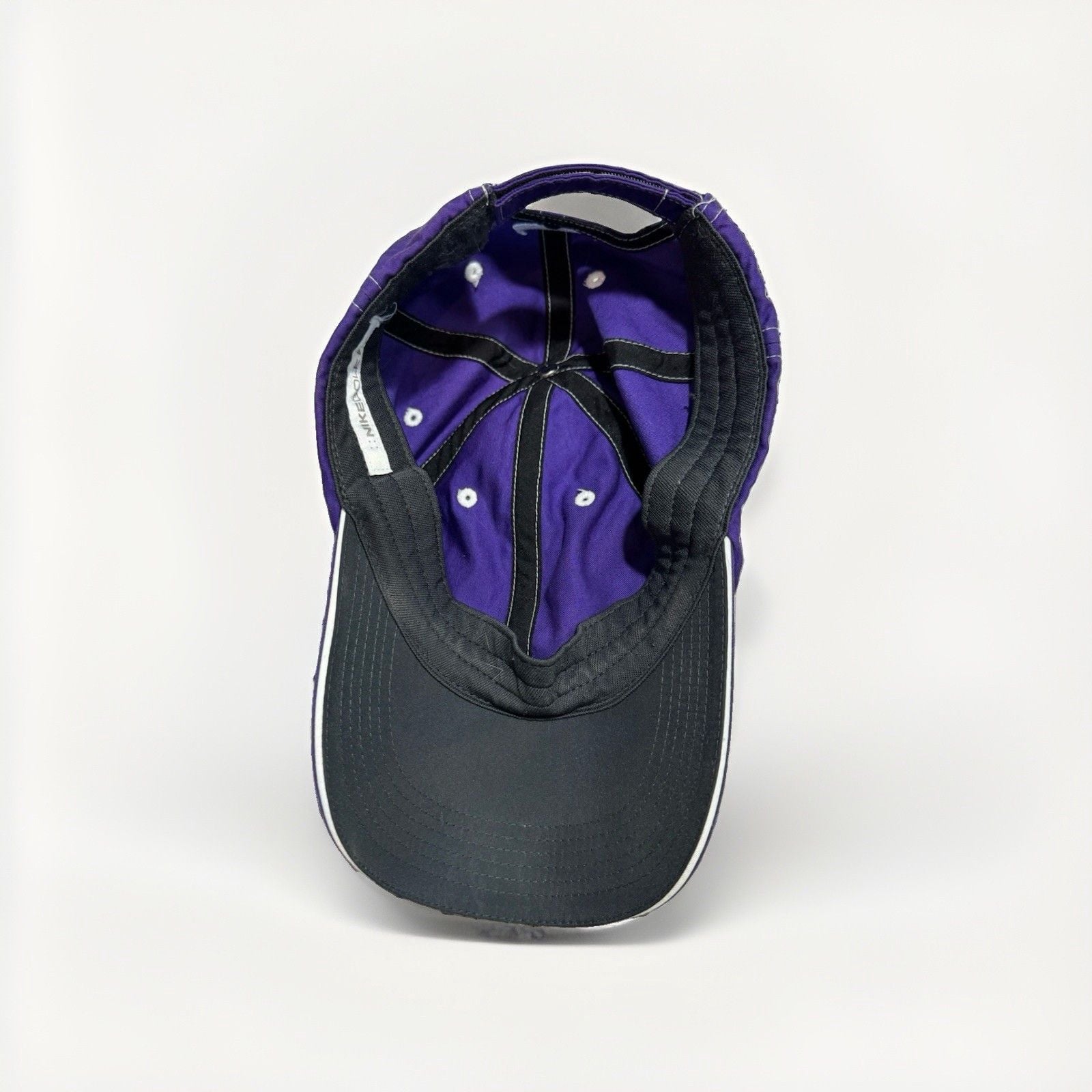 Nike Y2K Golf Strapback Hat Cap Swoosh Purple / White Stitch Performance 8