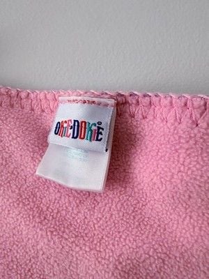 Vintage Okie Dokie Baby Girl Fleece Blanket Butterfly Ladybug Pink Purple 6